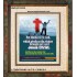 VICTORY THROUGH OUR LORD JESUS CHRIST   Encouraging Bible Verses Framed   (GWFAITH3238)   "16x18"