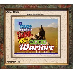 WARFARE   Bible Verses Frames Online   (GWFAITH3575)   "18x16"