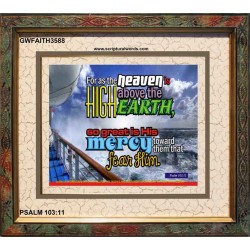 AS THE HEAVEN IS HIGH   Bible Verse Framed for Home Online   (GWFAITH3588)   