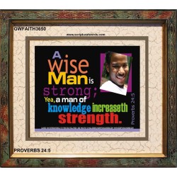 A WISE MAN   Wall & Art Dcor   (GWFAITH3650)   "18x16"