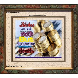 RIGHTEOUSNESS   Bible Verse Picture Frame Gift   (GWFAITH3733)   