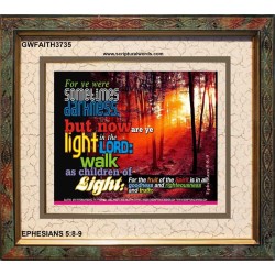YE ARE LIGHT   Bible Verse Frame for Home   (GWFAITH3735)   