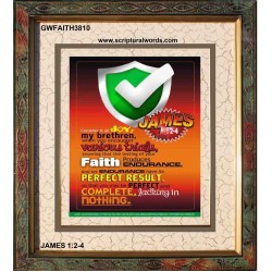 VARIOUS TRIALS   Bible Verse Frame Online   (GWFAITH3810)   "16x18"