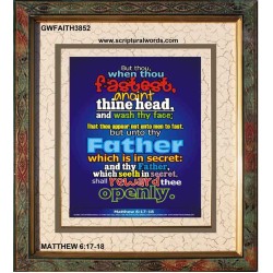 ANOINT THINE HEAD   Bible Verses Frame Art Prints   (GWFAITH3852)   
