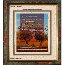 ALL BITTERNESS   Christian Quotes Framed   (GWFAITH3905)   