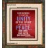 UNITY OF THE SPIRIT   Acrylic Glass Frame Scripture Art   (GWFAITH3995)   "16x18"