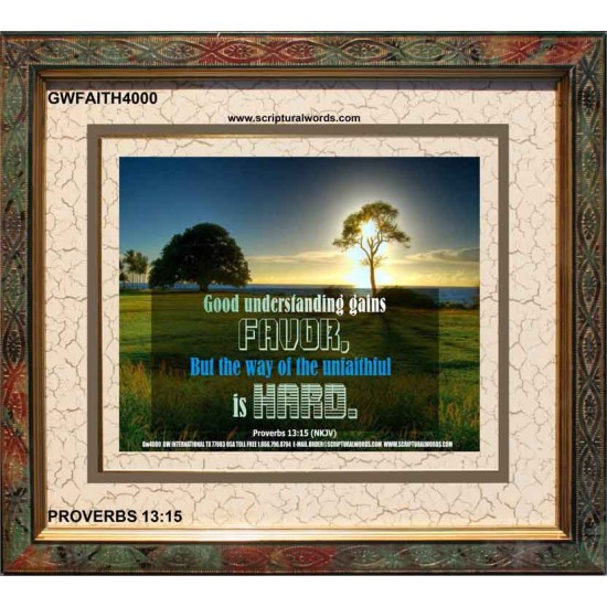 UNFAITHFULNESS   Framed Restroom Wall Decoration   (GWFAITH4000)   