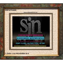SIN   Framed Bible Verse Online   (GWFAITH4095)   