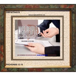 WISE PEOPLE   Bible Verses Frame Online   (GWFAITH4319)   