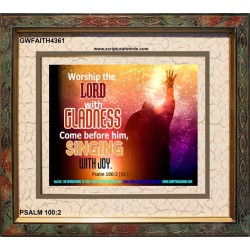 WORSHIP THE LORD   Art & Wall Dcor   (GWFAITH4361)   "18x16"