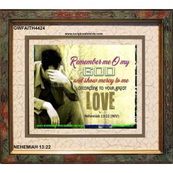 SHOW ME MERCY   Inspirational Bible Verses Framed   (GWFAITH4424)   