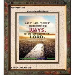 TURN BACK TO THE LORD   Christian Artwork   (GWFAITH4438)   "16x18"