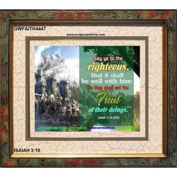 SAY YE TO THE RIGHTEOUS   Printable Bible Verses to Framed   (GWFAITH4447)   