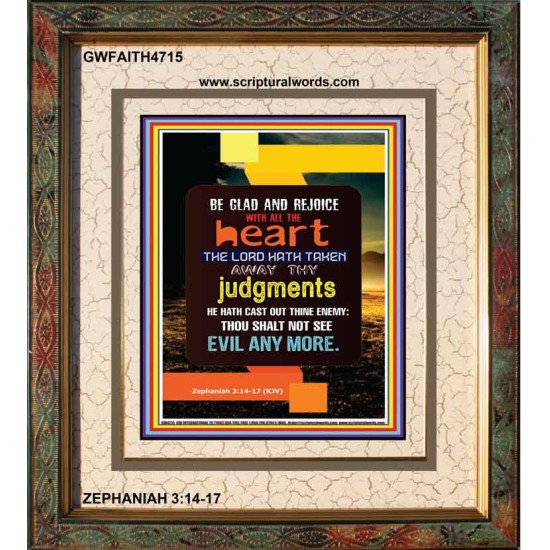 WITH ALL THE HEART   Scripture Art Prints   (GWFAITH4715)   