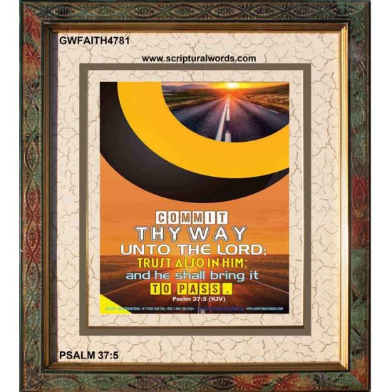 TRUST ALSO IN HIM   Inspirational Bible Verses Framed   (GWFAITH4781)   