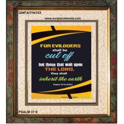 WAIT UPON THE LORD   Inspirational Bible Verse Frame   (GWFAITH4783)   "16x18"