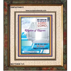 THE WILL OF MY FATHER    Acrylic Glass framed scripture art   (GWFAITH4913)   