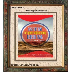 THE TIME OF YOUR SOJOURNING   Printable Bible Verses to Framed   (GWFAITH4976)   