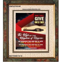 WHATSOEVER THOU SHALT BIND ON EARTH   Printable Bible Verses to Framed   (GWFAITH5166)   "16x18"