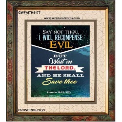 WAIT ON THE LORD   Bible Verses Frame Online   (GWFAITH5177)   "16x18"