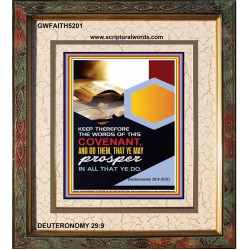 THE WORDS OF THIS COVENANT   Bible Verses Frame   (GWFAITH5201)   