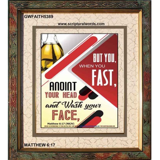 WHEN YOU FAST   Printable Bible Verses to Frame   (GWFAITH5389)   