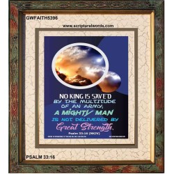 A MIGHTY MAN   Large Frame Scriptural Wall Art   (GWFAITH5396)   