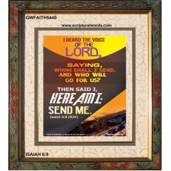 THE VOICE OF THE LORD   Scripture Wooden Frame   (GWFAITH5440)   