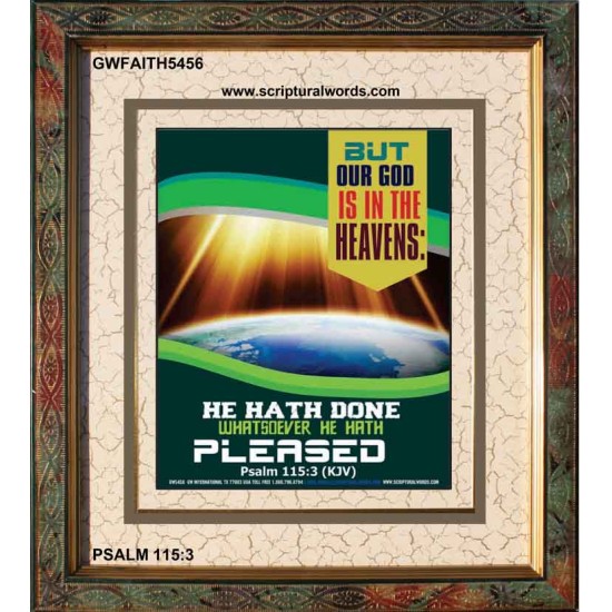 WHATSOEVER HE HATH PLEASED   Frame Bible Verse   (GWFAITH5456)   