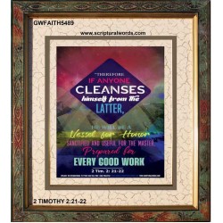 VESSEL FOR HONOR   Framed Bible Verse   (GWFAITH5489)   "16x18"