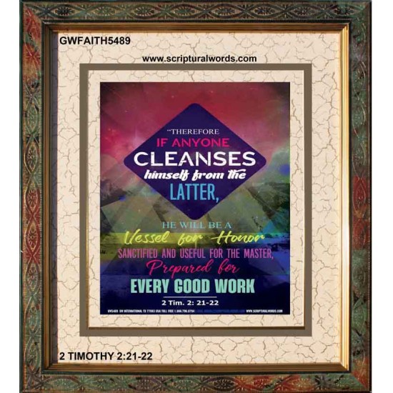 VESSEL FOR HONOR   Framed Bible Verse   (GWFAITH5489)   