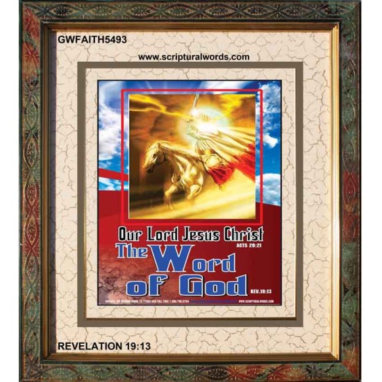 THE WORD OF GOD   Framed Religious Wall Art    (GWFAITH5493)   