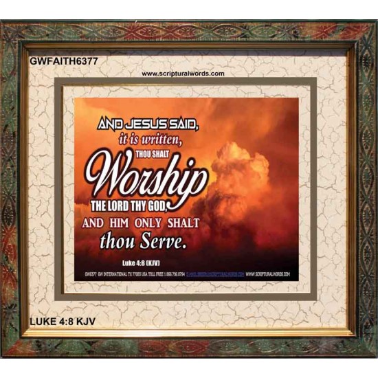 WORSHIP   Home Decor Art   (GWFAITH6377)   