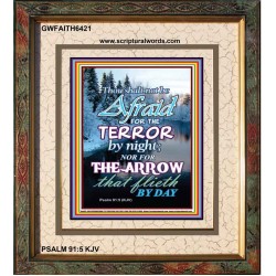 THE TERROR BY NIGHT   Printable Bible Verse to Framed   (GWFAITH6421)   