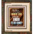 WHO IS GOING TO HARM YOU   Frame Bible Verse   (GWFAITH6478)   "16x18"