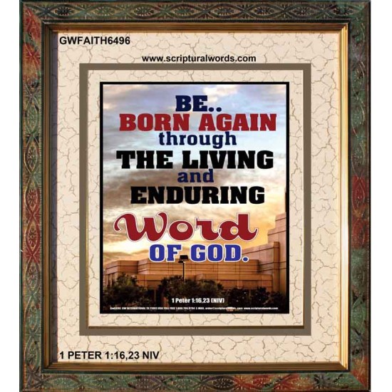 BE BORN AGAIN   Bible Verses Poster   (GWFAITH6496)   