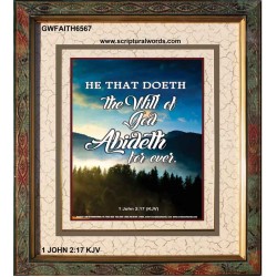 THE WILL OF GOD   Framed Picture   (GWFAITH6567)   