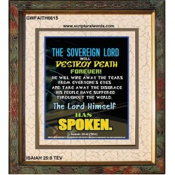 THE SOVEREIGN LORD   Framed Office Wall Decoration   (GWFAITH6615)   