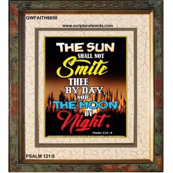 THE SUN SHALL NOT SMITE THEE   Contemporary Christian Art Acrylic Glass Frame   (GWFAITH6658)   