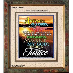 ARISE O LORD   Scripture Wood Frame    (GWFAITH6753)   