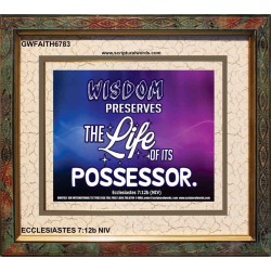 WISDOM   Framed Bible Verses   (GWFAITH6783)   
