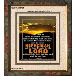 YOU SHALL NO MORE BE FORSAKEN   Bible Verses Frame for Home Online   (GWFAITH721)   