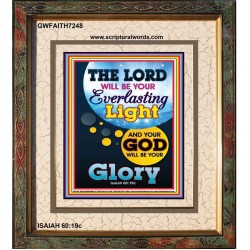 YOUR GOD WILL BE YOUR GLORY   Framed Bible Verse Online   (GWFAITH7248)   