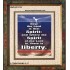 THE SPIRIT OF THE LORD GIVES LIBERTY   Scripture Wall Art   (GWFAITH732)   "16x18"