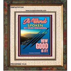A WORD IN DUE SEASON   Contemporary Christian Poster   (GWFAITH7334)   