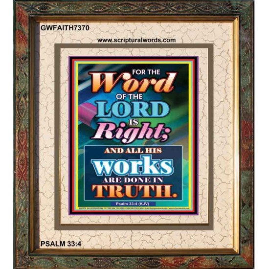 WORD OF THE LORD   Contemporary Christian poster   (GWFAITH7370)   