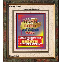 WORD OF THE LORD   Framed Hallway Wall Decoration   (GWFAITH7384)   