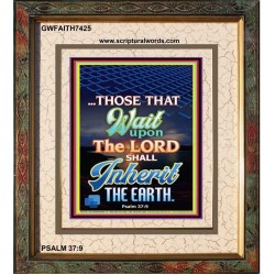 WAIT UPON THE LORD   Bible Verses Frame for Home   (GWFAITH7425)   "16x18"