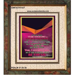 THE WICKED    Frame Bible Verse Online   (GWFAITH7437)   