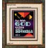 WITH GOD NOTHING SHALL BE IMPOSSIBLE   Frame Bible Verse   (GWFAITH7564)   "16x18"